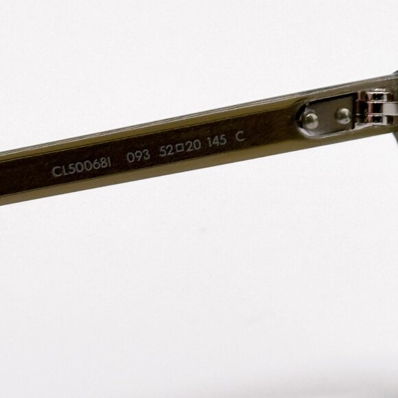 NEW CELINE CL50068I 093 WOMEN CAT EYE KHAKI EYEGLASSES CELINE - Picture 7 of 9